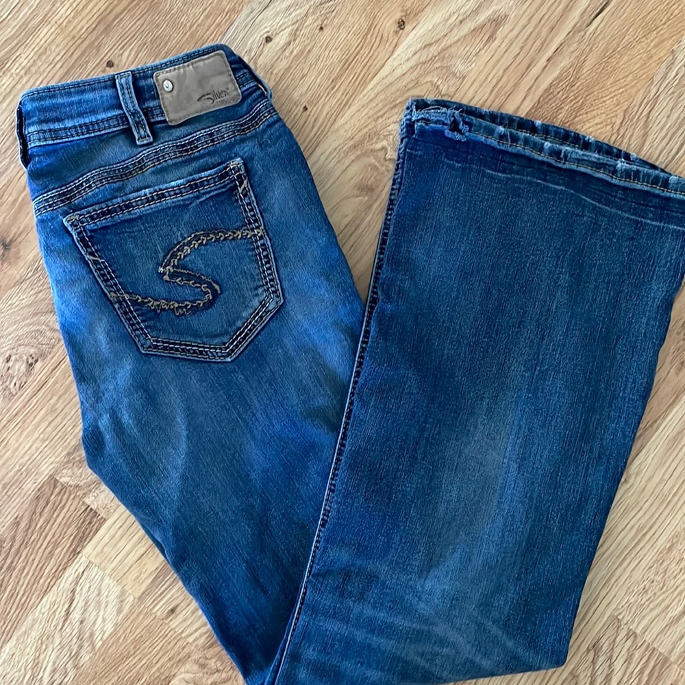 Silver Jeans Aiko Super Stretch Mid Flare Jeans